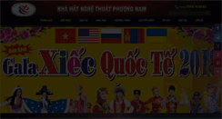 Desktop Screenshot of nhahatnghethuatphuongnam.com
